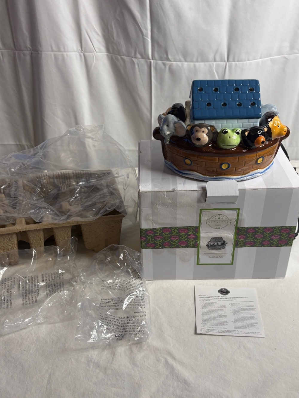 Scentsy BUDDIES ARK Warmer Noah's Ark 2015 Nursery Retired/RARE - NEW in Box